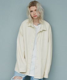 AIVER | AIVER　ヴィーガンレザー L/S シャツ(シャツ/ブラウス)