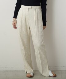 MJUKA. | ペイズリージャガードスリットパンツ(その他パンツ)