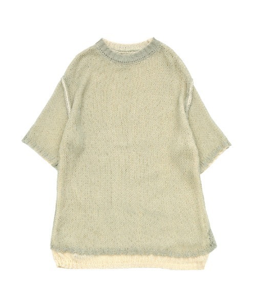 select MOCA(セレクトモカ)の「2021 SS トゥープライデザインニット(ニット/セーター・レディース・オフホワイト/ミント・FREE)」の12枚目の写真