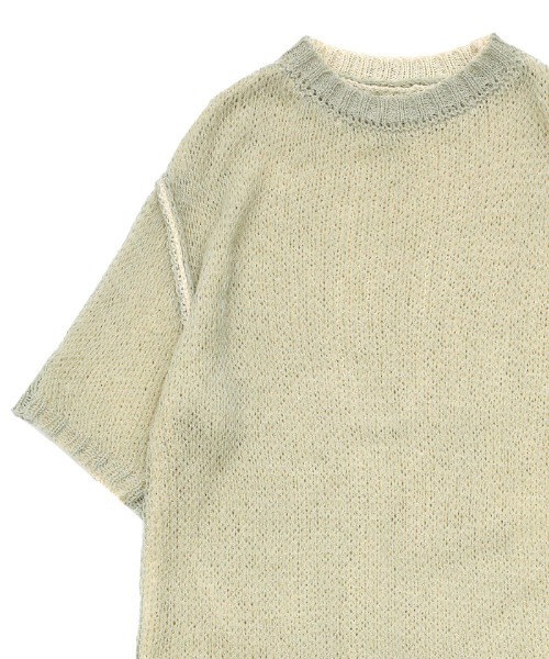 select MOCA(セレクトモカ)の「2021 SS トゥープライデザインニット(ニット/セーター・レディース・オフホワイト/ミント・FREE)」の10枚目の写真