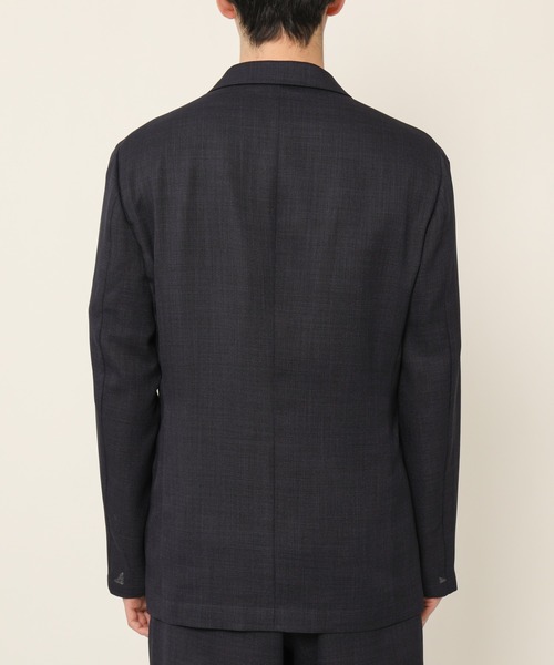 KASHIYAMA（カシヤマ）の「リネンライクポリエステルストレッチ4Bジャケット（テーラードジャケット・メンズ・ネイビー/ブラック・マルチサイズ）」の8枚目の写真