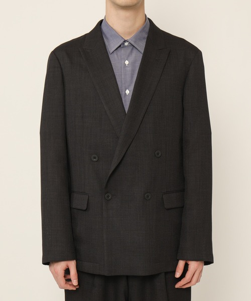 KASHIYAMA（カシヤマ）の「リネンライクポリエステルストレッチ4Bジャケット（テーラードジャケット・メンズ・ネイビー/ブラック・マルチサイズ）」の11枚目の写真