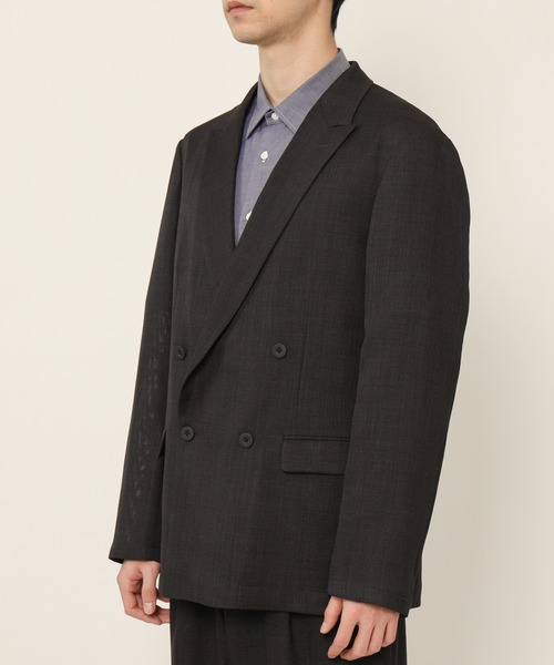 KASHIYAMA（カシヤマ）の「リネンライクポリエステルストレッチ4Bジャケット（テーラードジャケット・メンズ・ネイビー/ブラック・マルチサイズ）」の10枚目の写真