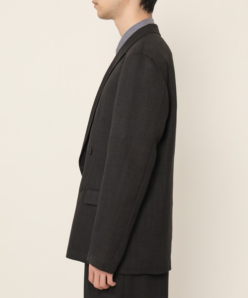 KASHIYAMA（カシヤマ）の「リネンライクポリエステルストレッチ4Bジャケット（テーラードジャケット・メンズ・ネイビー/ブラック・マルチサイズ）」の4枚目の写真