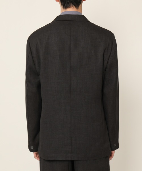 KASHIYAMA（カシヤマ）の「リネンライクポリエステルストレッチ4Bジャケット（テーラードジャケット・メンズ・ネイビー/ブラック・マルチサイズ）」の3枚目の写真