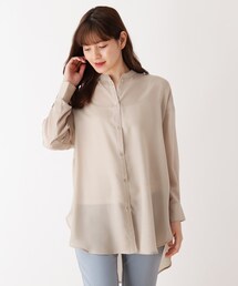 SHOO・LA・RUE | シンプルバンドカラーシャツ(シャツ/ブラウス)