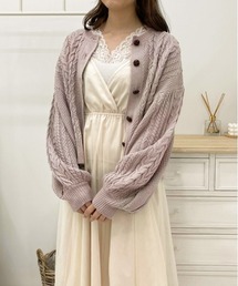 apres jour | ケーブル丸首カーデ【ZOZOTOWN限定アイテム】(カーディガン/ボレロ)