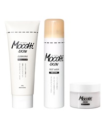 MoccHi SKIN（モッチスキン）の「モッチスキン３点セット　吸着泡洗顔＆クレンジング＆もちクリーム（スキンケアキット/ギフトセット・キッズ）」