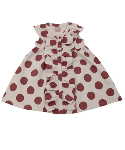 Rora（ローラ）の「アリーヤ ワンピース（2color)（ワンピース・キッズ・ブラック/ベージュ・100/110/120/130/140）」の9枚目の写真