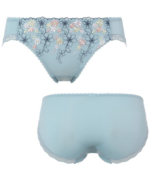 AMOSTYLE BY TRIUMPH(アモスタイルバイトリンプ)の「デイジーガーデン レギュラーショーツ AMST1336 Hikini JX(ショーツ・レディース・ホワイト/ライトブルー/ネイビー/ピンク/イエロー/グリーン・M/L)」の7枚目の写真