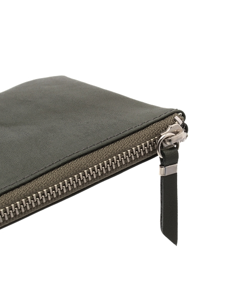 FABRICK【Hiroshi Iguchi & Kensei Yabuno】 LEATHER ZIP POUCH 