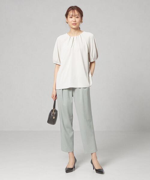 closet story（クローゼットストーリー）の「＜closet story＞□CSC ブッチャー ドロスト テーパードパンツ -手洗い可能-（スラックス・レディース・ライム/ナチュラル・FREE）」の12枚目の写真