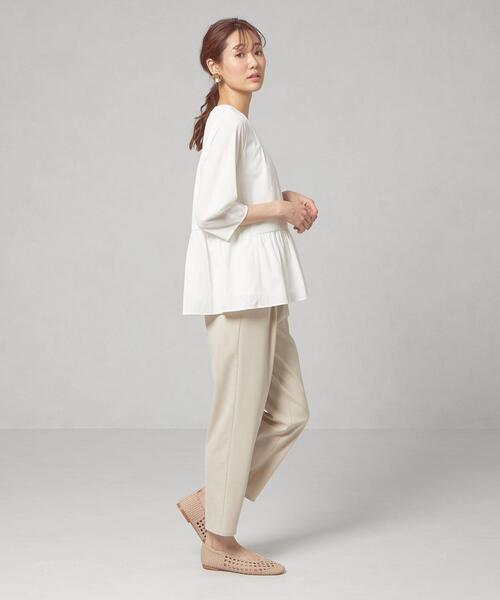 closet story（クローゼットストーリー）の「＜closet story＞□CSC ブッチャー ドロスト テーパードパンツ -手洗い可能-（スラックス・レディース・ライム/ナチュラル・FREE）」の5枚目の写真