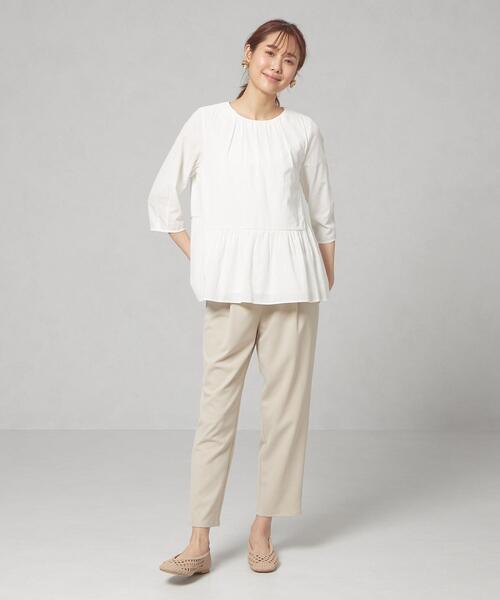 closet story（クローゼットストーリー）の「＜closet story＞□CSC ブッチャー ドロスト テーパードパンツ -手洗い可能-（スラックス・レディース・ライム/ナチュラル・FREE）」の8枚目の写真