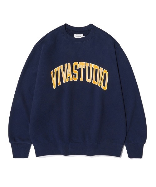 VIVASTUDIO(ビバスタジオ)の「COLLEGE LOGO CREWNECK(スウェット・メンズ・ネイビー/ブラック/グレー・SMALL/X-LARGE/MEDIUM/LARGE)」の6枚目の写真