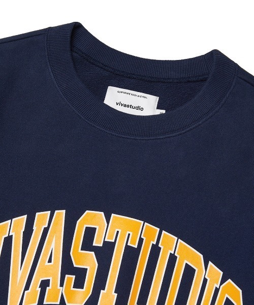 VIVASTUDIO(ビバスタジオ)の「COLLEGE LOGO CREWNECK(スウェット・メンズ・ネイビー/ブラック/グレー・SMALL/X-LARGE/MEDIUM/LARGE)」の13枚目の写真