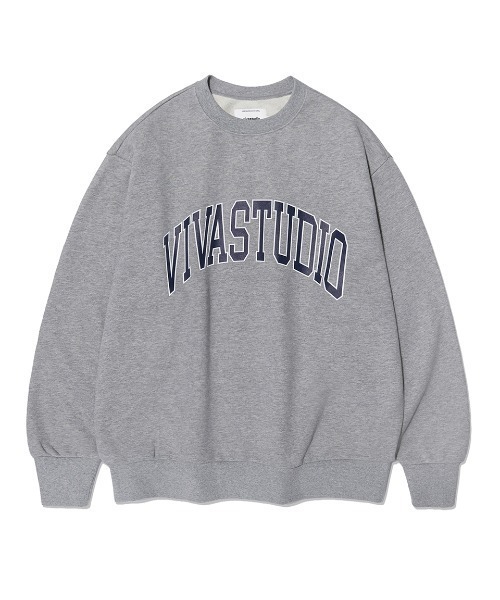 VIVASTUDIO(ビバスタジオ)の「COLLEGE LOGO CREWNECK(スウェット・メンズ・ネイビー/ブラック/グレー・SMALL/X-LARGE/MEDIUM/LARGE)」の5枚目の写真