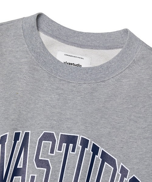 VIVASTUDIO(ビバスタジオ)の「COLLEGE LOGO CREWNECK(スウェット・メンズ・ネイビー/ブラック/グレー・SMALL/X-LARGE/MEDIUM/LARGE)」の10枚目の写真
