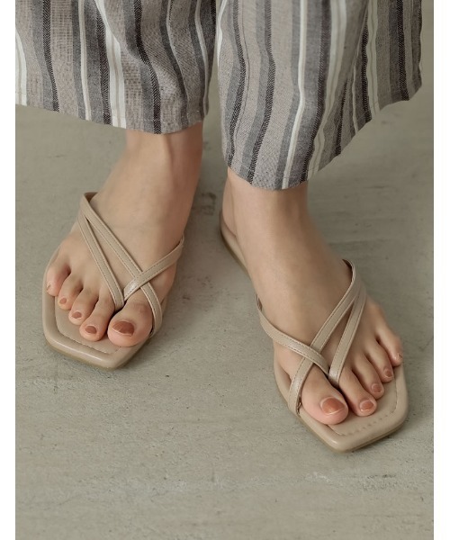 Re:EDIT（リエディ）の「クロストングビーチサンダル（サンダル・レディース・ブラック/シルバー/キャメル/ゴールド/グレイッシュベージュ/パイソン・SMALL/MEDIUM/X-SMALL/LARGE/X-LARGE/XX-LARGE/XXX-LARGE）」の12枚目の写真