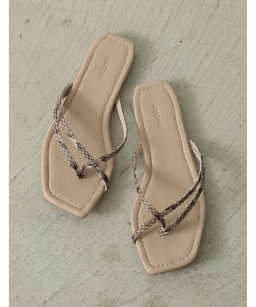 Re:EDIT（リエディ）の「クロストングビーチサンダル（サンダル・レディース・ブラック/シルバー/キャメル/ゴールド/グレイッシュベージュ/パイソン・SMALL/MEDIUM/X-SMALL/LARGE/X-LARGE/XX-LARGE/XXX-LARGE）」の21枚目の写真