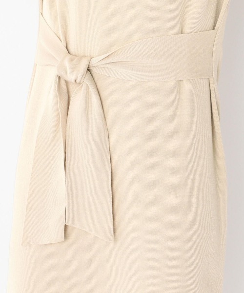 MEW'S REFINED CLOTHES（ミューズリファインドクローズ）の「バーアクセ付ニットワンピース（ワンピース・レディース・グレイッシュベージュ/ベージュ/ネイビー・MEDIUM）」の11枚目の写真