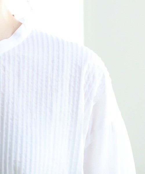 Pao de lo(パオデロ)の「ローンピンタックワンピース(ワンピース・レディース・ベージュ/オフホワイト/グリーン・9号/7号)」の10枚目の写真