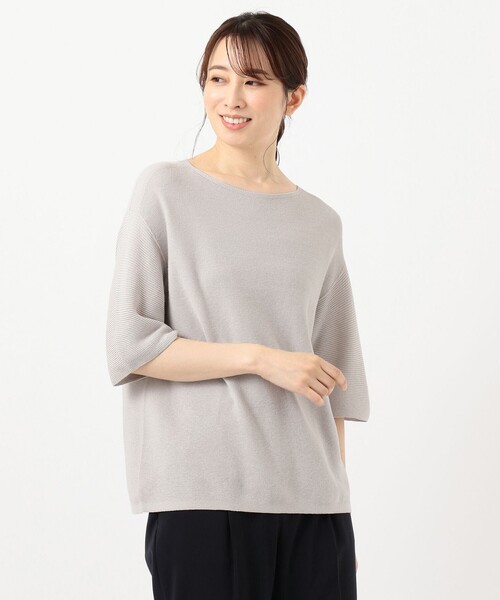新品  J.press【洗える】リネンミックスホールガーメンニット セール】【洗える】リネンミックスホールガーメント ニット