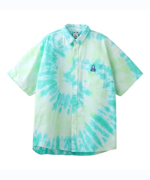 X-girl（エックスガール）の「FACE TWILL S/S SHIRT（シャツ/ブラウス・レディース・ブラック/ベージュ/グリーン/チャコール・S/M）」の11枚目の写真