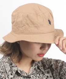 U.S. POLO ASSN. ワンポイントロゴ刺繍 ツイルバケットハット メンズ レディース ユニセックス