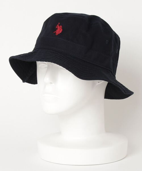 U.S. POLO ASSN.(ユーエスポロアッスン)の「U.S. POLO ASSN. ワンポイントロゴ刺繍 ツイルバケットハット メンズ レディース ユニセックス(ハット・メンズ・ブラック/ベージュ/ネイビー・FREE)」の19枚目の写真