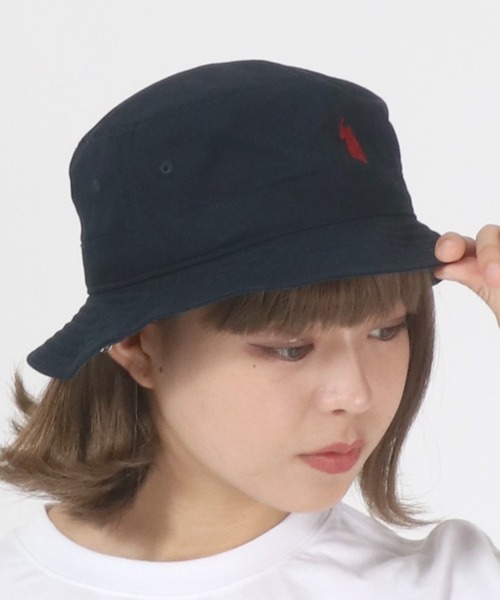 U.S. POLO ASSN.(ユーエスポロアッスン)の「U.S. POLO ASSN. ワンポイントロゴ刺繍 ツイルバケットハット メンズ レディース ユニセックス(ハット・メンズ・ブラック/ベージュ/ネイビー・FREE)」の4枚目の写真