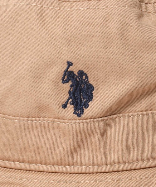U.S. POLO ASSN.(ユーエスポロアッスン)の「U.S. POLO ASSN. ワンポイントロゴ刺繍 ツイルバケットハット メンズ レディース ユニセックス(ハット・メンズ・ブラック/ベージュ/ネイビー・FREE)」の18枚目の写真