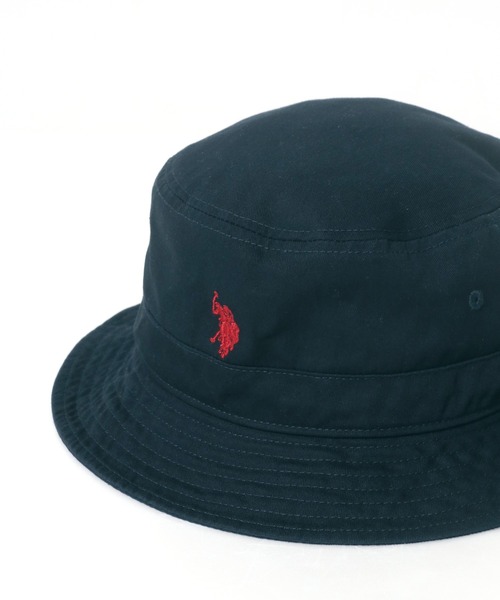 U.S. POLO ASSN.(ユーエスポロアッスン)の「U.S. POLO ASSN. ワンポイントロゴ刺繍 ツイルバケットハット メンズ レディース ユニセックス(ハット・メンズ・ブラック/ベージュ/ネイビー・FREE)」の20枚目の写真