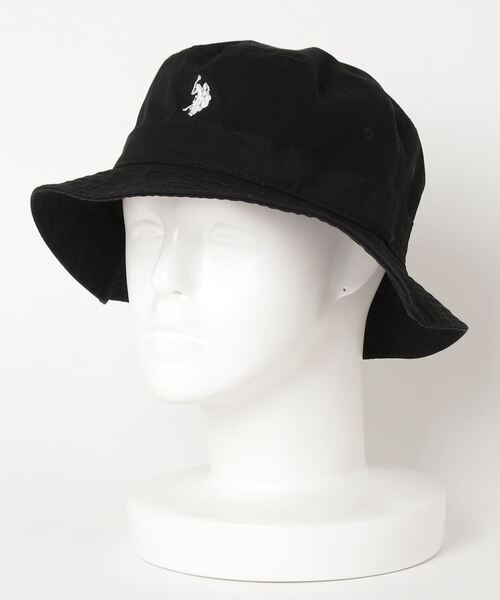U.S. POLO ASSN.(ユーエスポロアッスン)の「U.S. POLO ASSN. ワンポイントロゴ刺繍 ツイルバケットハット メンズ レディース ユニセックス(ハット・メンズ・ブラック/ベージュ/ネイビー・FREE)」の7枚目の写真