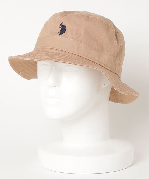 U.S. POLO ASSN.(ユーエスポロアッスン)の「U.S. POLO ASSN. ワンポイントロゴ刺繍 ツイルバケットハット メンズ レディース ユニセックス(ハット・メンズ・ブラック/ベージュ/ネイビー・FREE)」の13枚目の写真