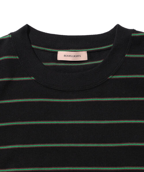 BEAMS LIGHTS（ビームスライツ）の「BEAMS LIGHTS / エクストラ ヘビーウェイト ボーダー ポケット Tシャツ（Tシャツ/カットソー・メンズ・ベージュ系その他/ホワイト系その他/ブラック系その他/グリーン系その他2/ブラック系その他4・L/S/M）」の9枚目の写真