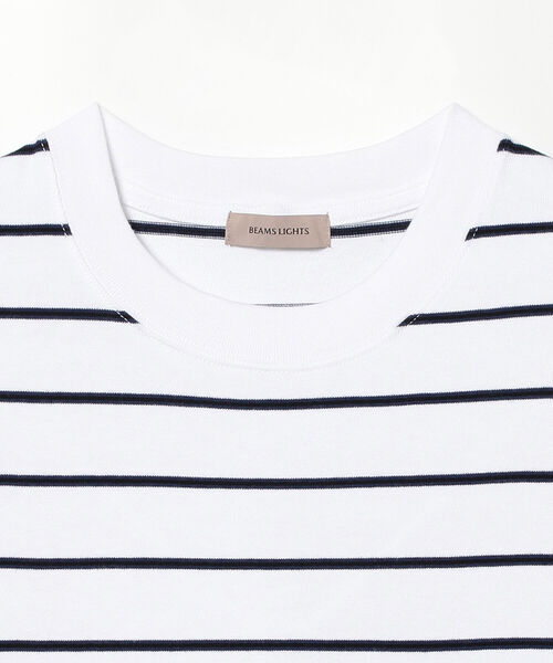BEAMS LIGHTS（ビームスライツ）の「BEAMS LIGHTS / エクストラ ヘビーウェイト ボーダー ポケット Tシャツ（Tシャツ/カットソー・メンズ・ベージュ系その他/ホワイト系その他/ブラック系その他/グリーン系その他2/ブラック系その他4・L/S/M）」の18枚目の写真