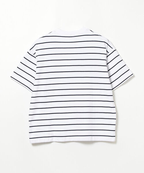 BEAMS LIGHTS（ビームスライツ）の「BEAMS LIGHTS / エクストラ ヘビーウェイト ボーダー ポケット Tシャツ（Tシャツ/カットソー・メンズ・ベージュ系その他/ホワイト系その他/ブラック系その他/グリーン系その他2/ブラック系その他4・L/S/M）」の21枚目の写真