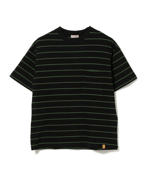 BEAMS LIGHTS（ビームスライツ）の「BEAMS LIGHTS / エクストラ ヘビーウェイト ボーダー ポケット Tシャツ（Tシャツ/カットソー・メンズ・ベージュ系その他/ホワイト系その他/ブラック系その他/グリーン系その他2/ブラック系その他4・L/S/M）」の22枚目の写真