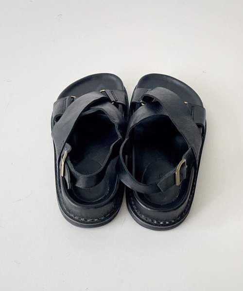 CANAL JEAN（キャナルジーン）の「from Lagoon(フロムラグーン) ゴムソールレザーストラップサンダル（サンダル・レディース・ブラック/ベージュ・38/39/36/37）」の8枚目の写真