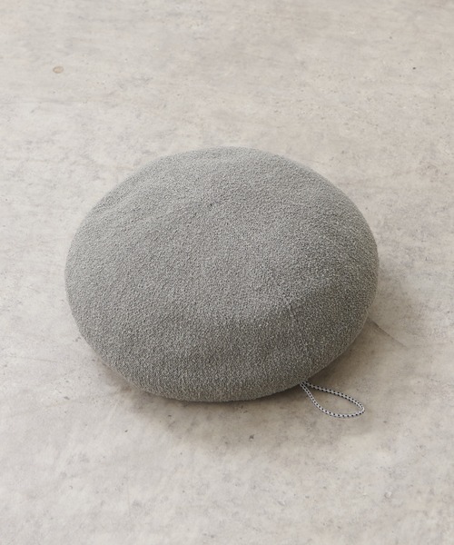 PUAL CE CIN(ピュアルセシン)の「【SUBLIME】LOOP YARN BERET/ループヤーンベレー帽(ハンチング/ベレー帽・レディース・ブラック/グレー・FREE)」の6枚目の写真
