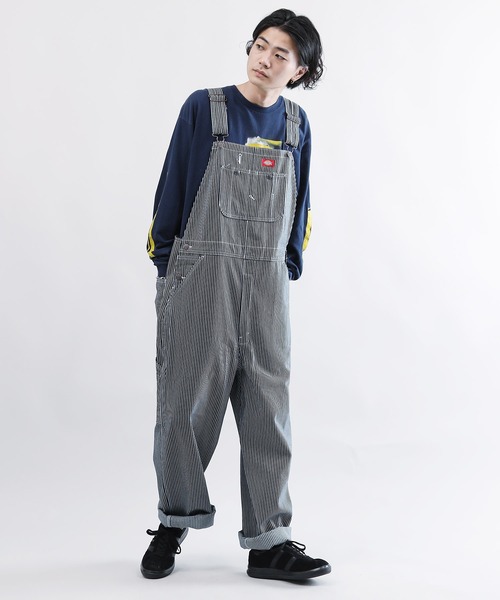 Dickies(ディッキーズ)の「Dickies / ディッキーズ Overall オーバーオール / オールインワン(サロペット/オーバーオール・メンズ・ブラウン/インディゴブルー/ライトインディゴブルー/ストライプ/ホワイト/ブラック・30inch/34inch/32inch/36inch/38inch)」の6枚目の写真