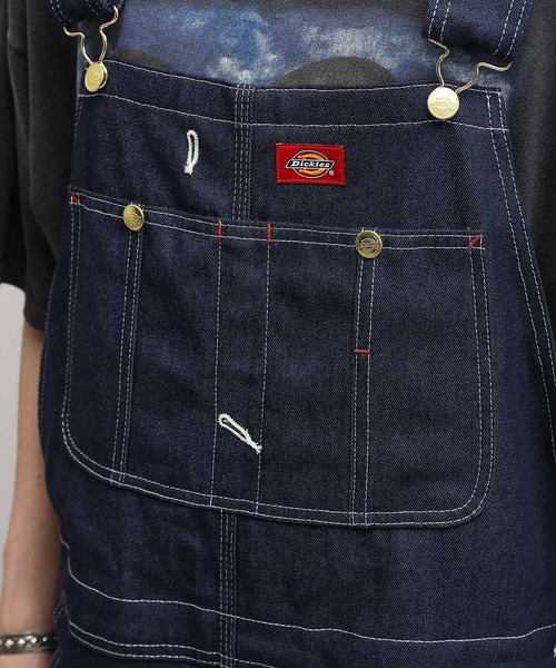 Dickies(ディッキーズ)の「Dickies / ディッキーズ Overall オーバーオール / オールインワン(サロペット/オーバーオール・メンズ・ブラウン/インディゴブルー/ライトインディゴブルー/ストライプ/ホワイト/ブラック・30inch/34inch/32inch/36inch/38inch)」の9枚目の写真