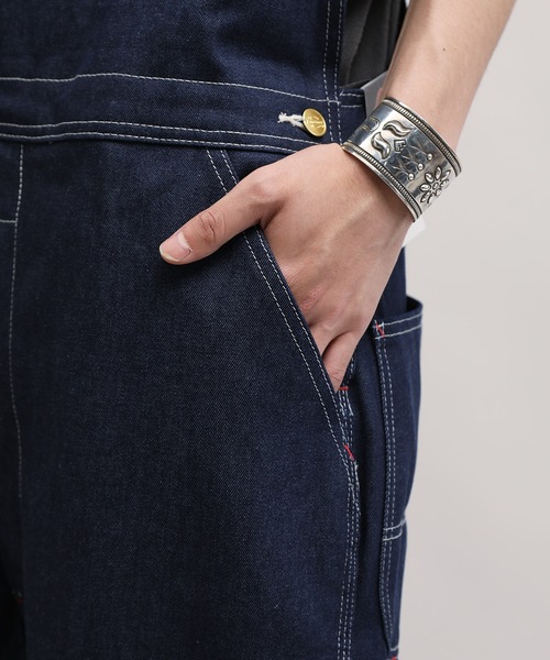 Dickies(ディッキーズ)の「Dickies / ディッキーズ Overall オーバーオール / オールインワン(サロペット/オーバーオール・メンズ・ブラウン/インディゴブルー/ライトインディゴブルー/ストライプ/ホワイト/ブラック・30inch/34inch/32inch/36inch/38inch)」の10枚目の写真