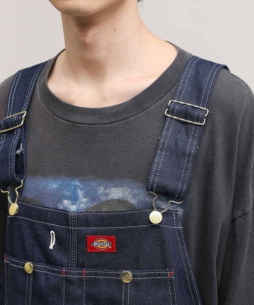 Dickies(ディッキーズ)の「Dickies / ディッキーズ Overall オーバーオール / オールインワン(サロペット/オーバーオール・メンズ・ブラウン/インディゴブルー/ライトインディゴブルー/ストライプ/ホワイト/ブラック・30inch/34inch/32inch/36inch/38inch)」の7枚目の写真