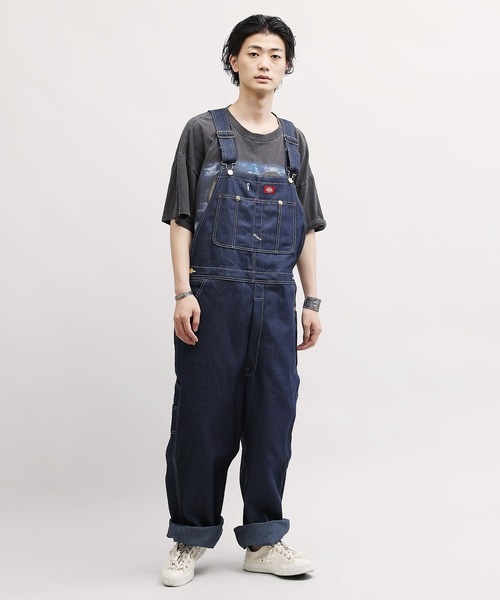 Dickies(ディッキーズ)の「Dickies / ディッキーズ Overall オーバーオール / オールインワン(サロペット/オーバーオール・メンズ・ブラウン/インディゴブルー/ライトインディゴブルー/ストライプ/ホワイト/ブラック・30inch/34inch/32inch/36inch/38inch)」の15枚目の写真