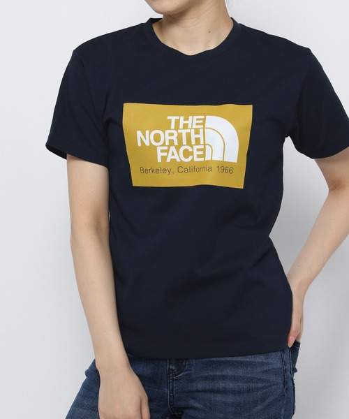 THE NORTH FACE（ザノースフェイス）の「【THE NORTH FACE(ザノースフェイス)】CFロゴTEE（Tシャツ/カットソー・レディース・ホワイト/ネイビー/グレー・MEDIUM）」の3枚目の写真