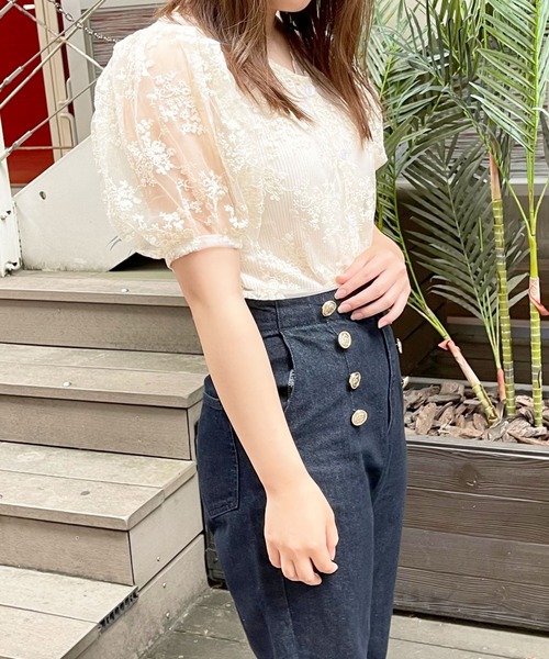 apres jour（アプレジュール）の「2WAY刺繍レースブラウス【ZOZOTOWN限定アイテム】（シャツ/ブラウス・レディース・ホワイト系その他2/アイボリー/オフホワイト/ホワイト系その他・フリー/X-LARGE）」の21枚目の写真