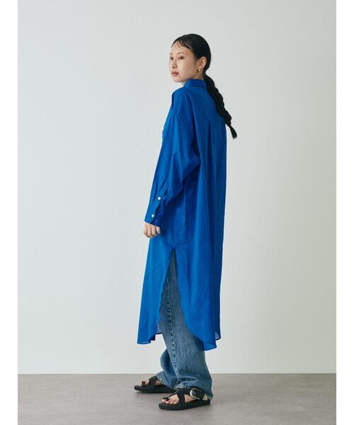 GARAGE OF GOOD CLOTHING(ガレージオブグッドクロージング)の「綿麻シャツワンピース*(ワンピース・レディース・ブラック/ピンク/ブラウン/ブルー・FREE)」の20枚目の写真