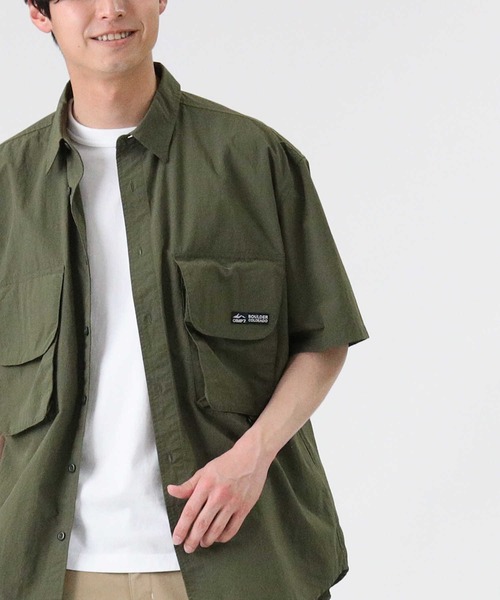 CAMP7（キャンプセブン）の「【CAMP7】フィッシングシャツ（シャツ/ブラウス・メンズ・ブラック/ベージュ/オリーブ・M/L/XL）」の3枚目の写真